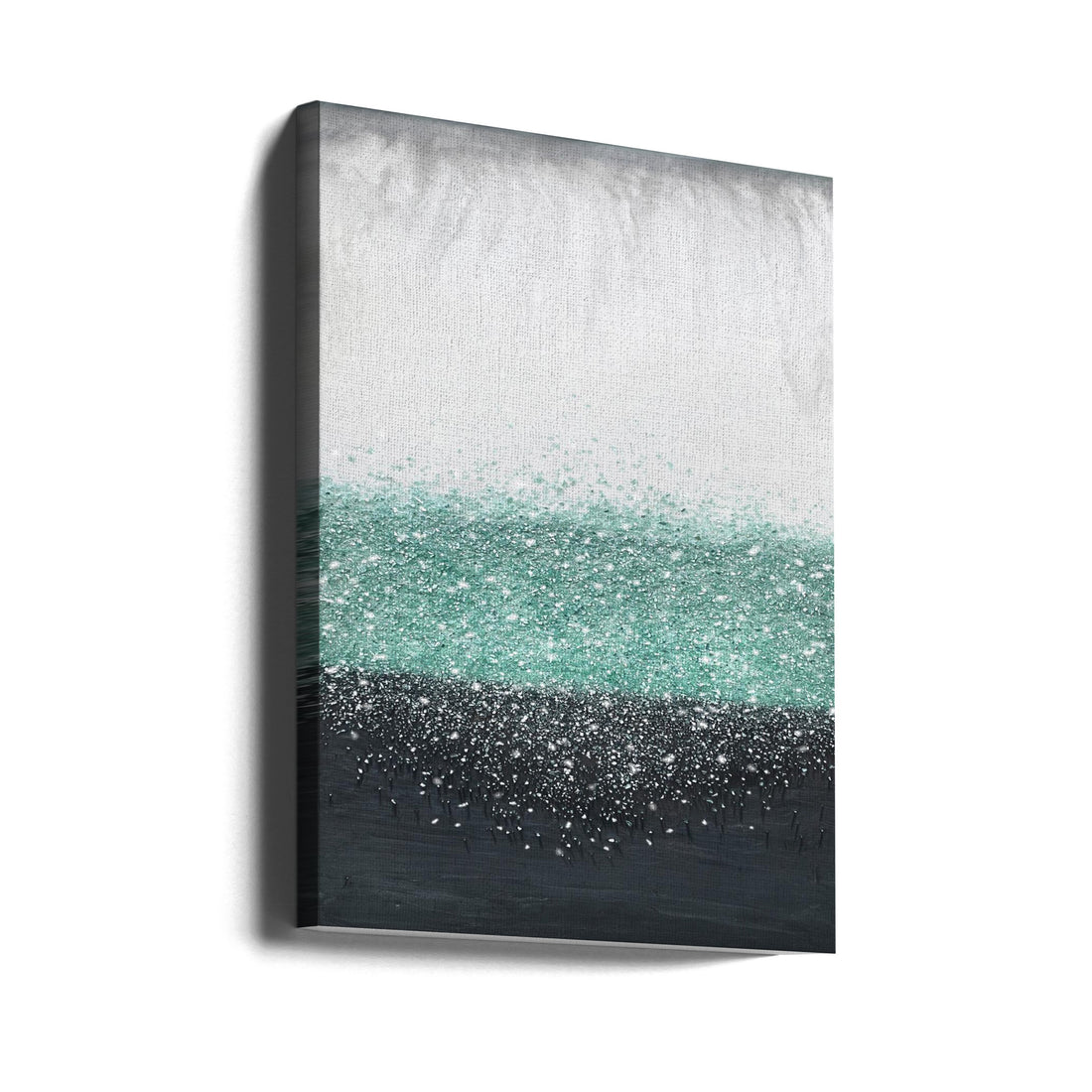 Crystal Rain Green by Alyson Storms | Abstract Crystal Painting, Large Canvas Wall Art Print | Artsy Earth