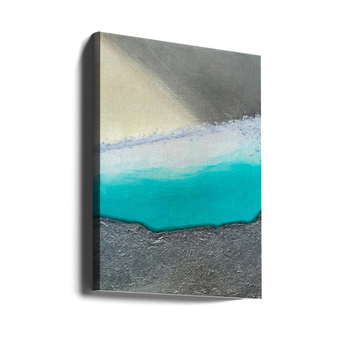 Desert Oasis 1 by Alyson Storms | Abstract Turquoise Painting, Large Canvas Wall Art Print | Artsy Earth