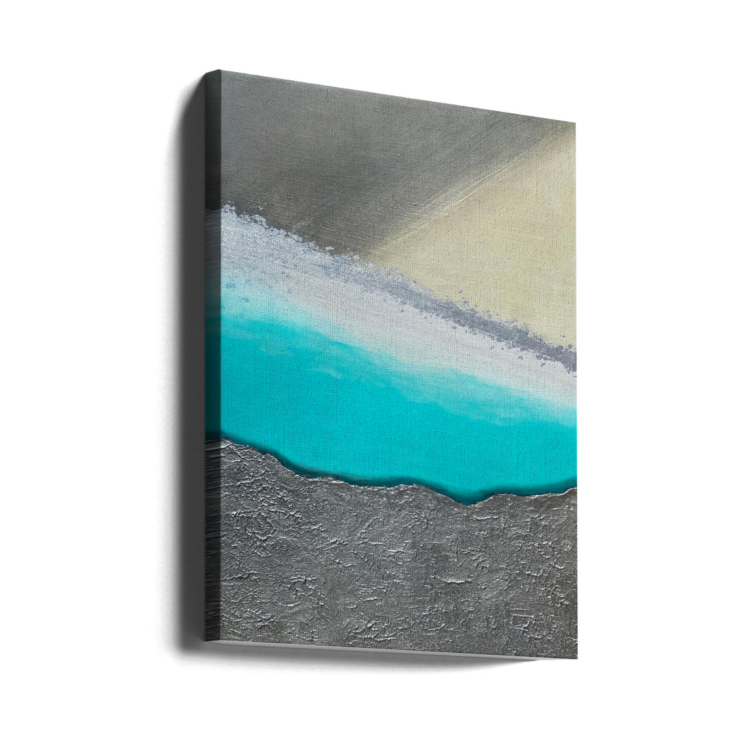 Desert Oasis 2 by Alyson Storms | Abstract Turquoise Painting, Large Canvas Wall Art Print | Artsy Earth