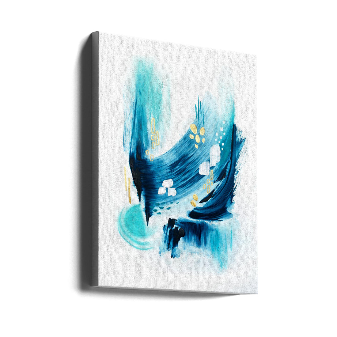 Trident Seas by Alyson Storms | Abstract Blue Painting, Large Canvas Wall Art Print | Artsy Earth