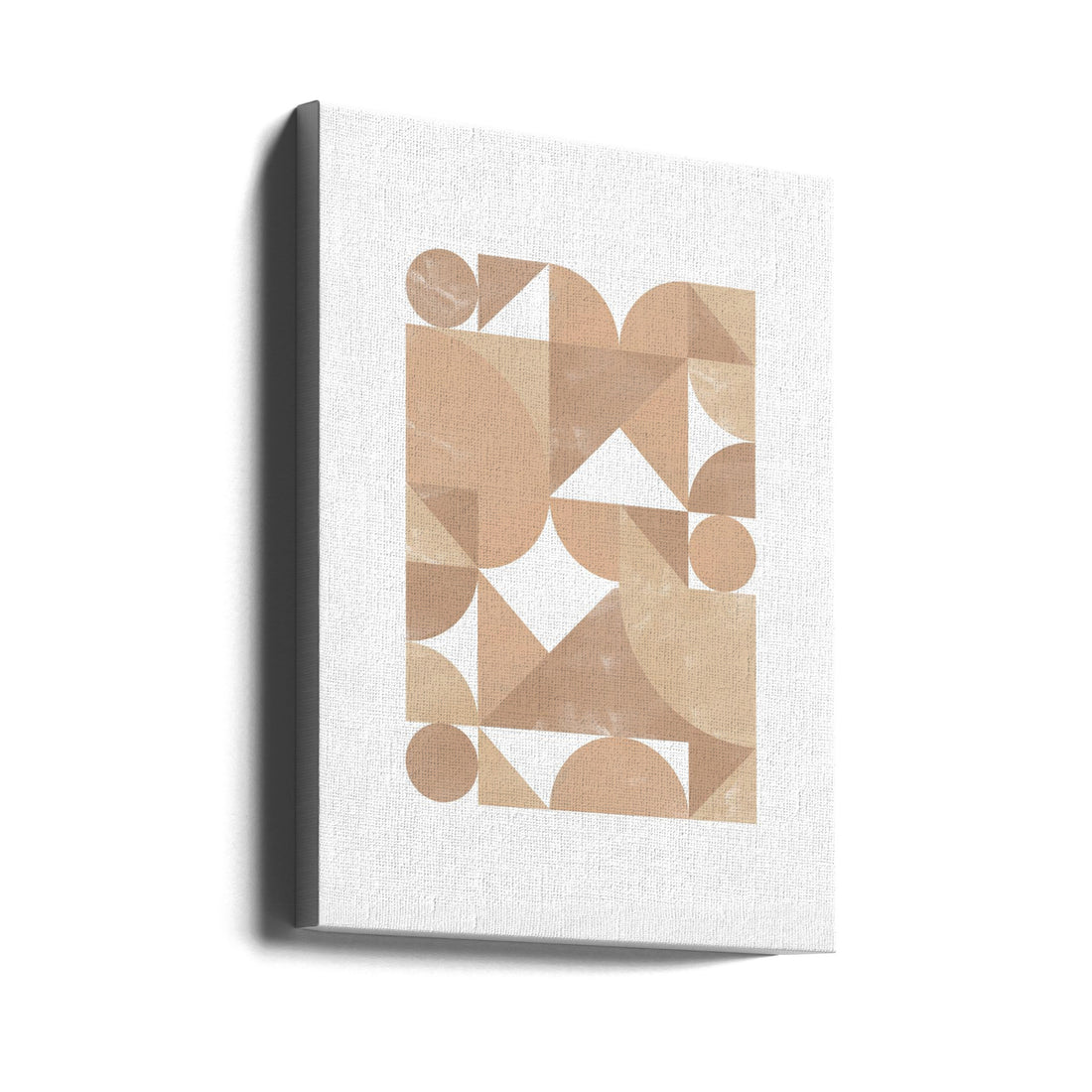 Beige Geometric Art by Melloi Art Prints | Abstract Geometric Pattern, Large Canvas Wall Art Print | Artsy Earth