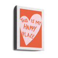 Happy Place by Athene Fritsch | Inspirational Typography Quote, Large Canvas Wall Art Print | Artsy Earth