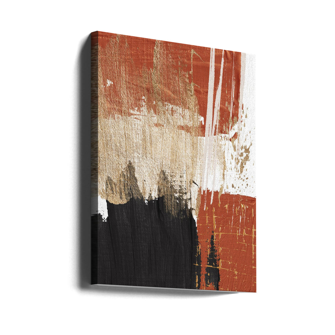 Cover of Fire by Sally Ann Moss | Abstract Textured Painting, Large Canvas Wall Art Print | Artsy Earth