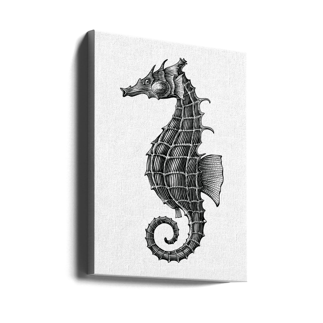 Seahorse Pattern by Jay Stanley | Black And White Animal, Large Canvas Wall Art Print | Artsy Earth