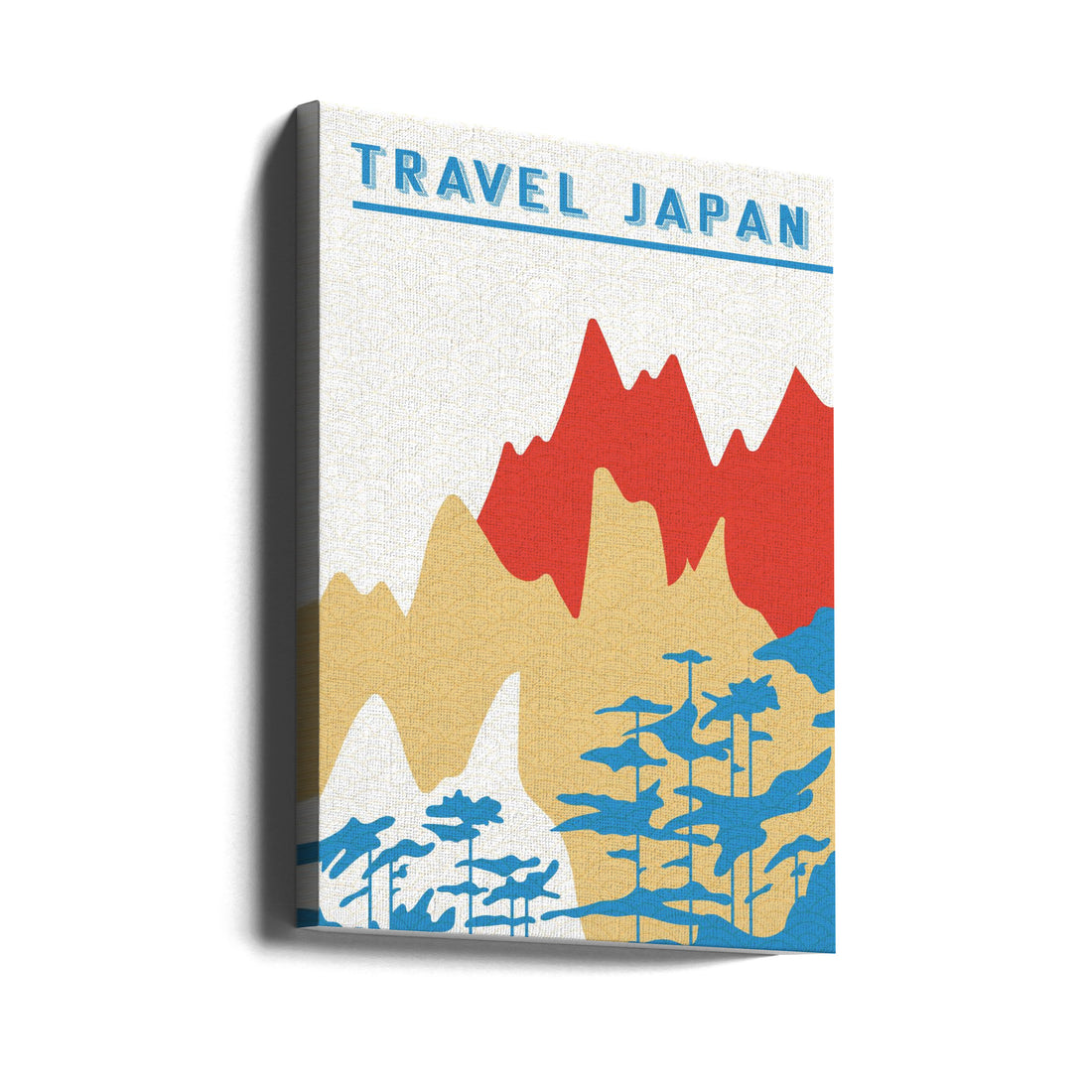 Travel Japan Minimalism by Jay Stanley | Japanese Mountain Landscape, Large Canvas Wall Art Print | Artsy Earth