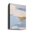 Brush Strokes Abstract by Melloi Art Prints | Painterly Blue Texture, Large Canvas Wall Art Print | Artsy Earth