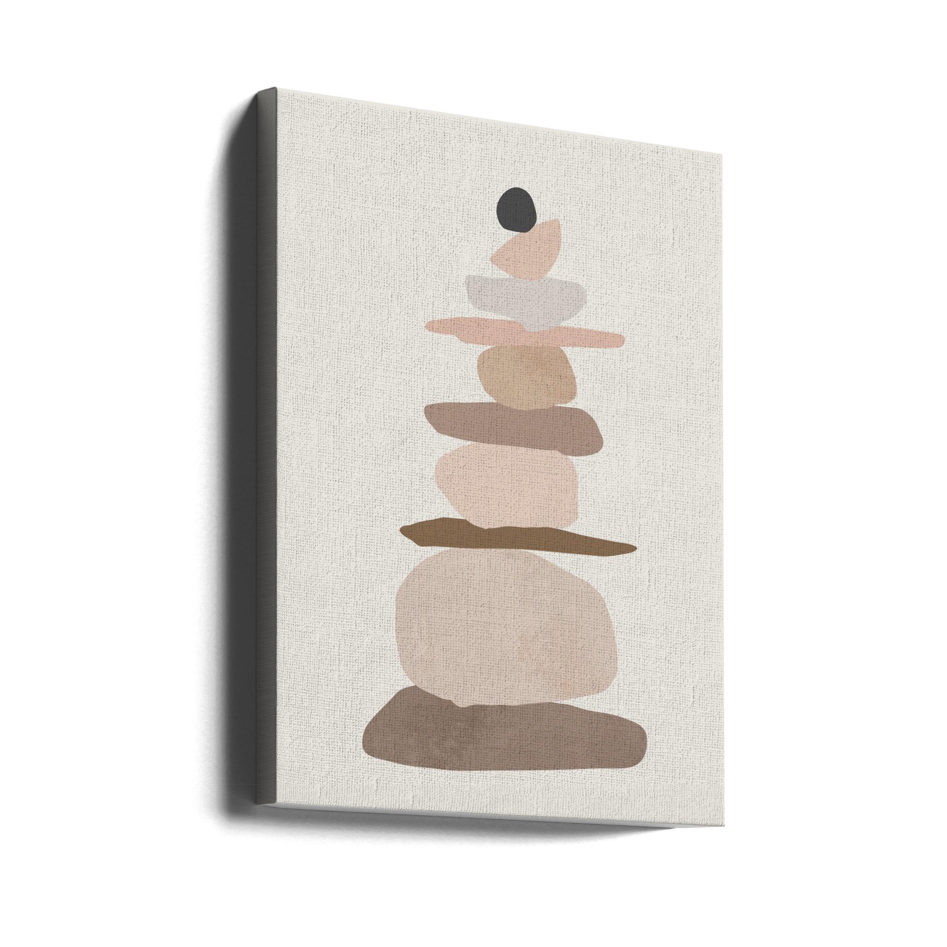 Rock Balancing Art by Melloi Art Prints | Geometric Abstract Shapes, Large Canvas Wall Art Print | Artsy Earth