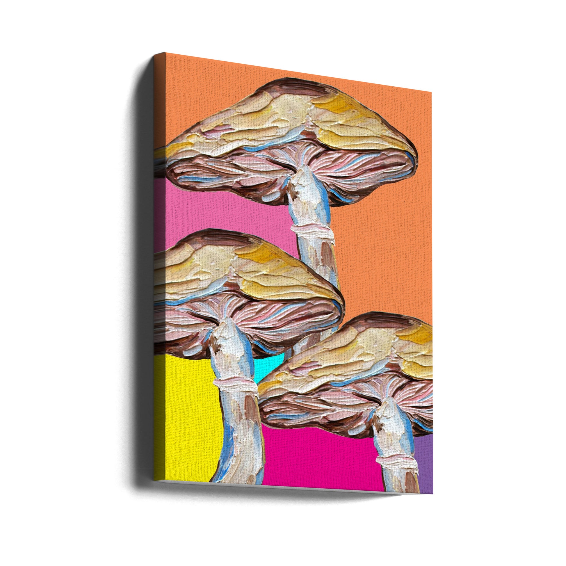 Psychedelic Mushrooms by Alice Straker | Colorful Macro Fungi, Large Canvas Wall Art Print | Artsy Earth