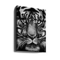 Tiger Portrait by Gabriella Roberg | Black And White Wildlife, Large Canvas Wall Art Print | Artsy Earth