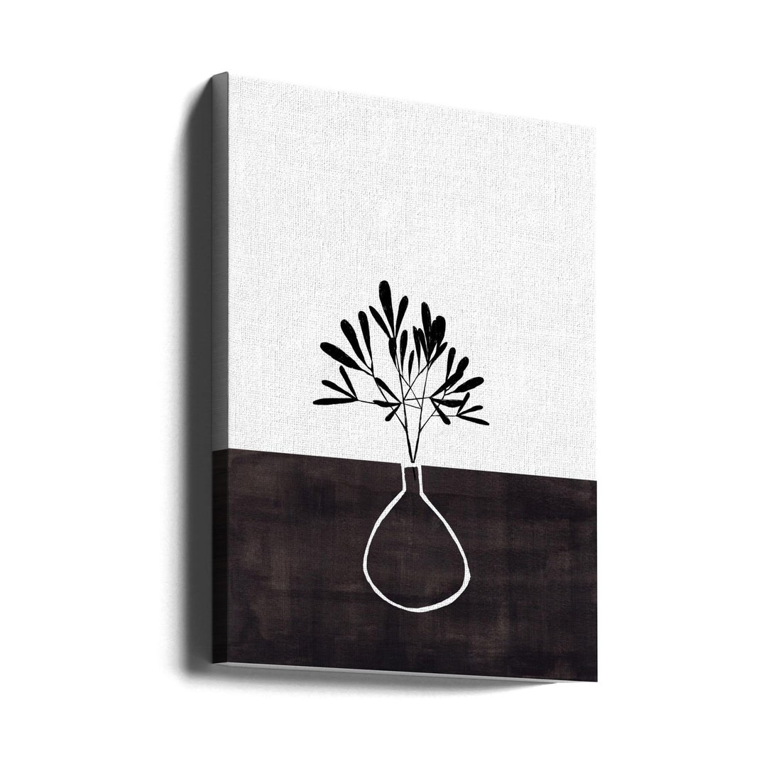 Ink Vase by Ejaaz Haniff | Abstract Botanical Design, Large Canvas Wall Art Print | Artsy Earth