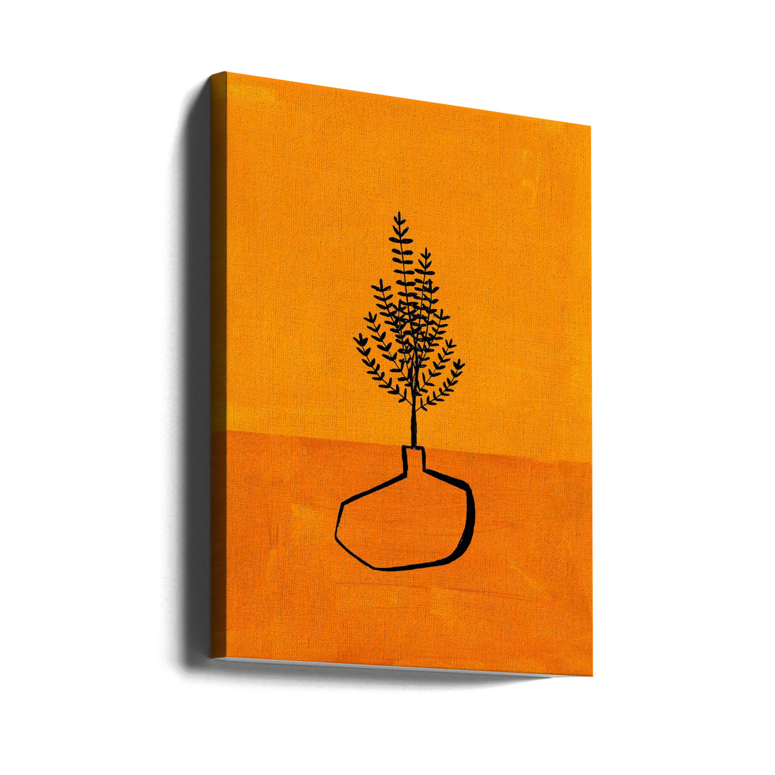 Sunset Vase by Ejaaz Haniff | Abstract Botanical Design, Large Canvas Wall Art Print | Artsy Earth