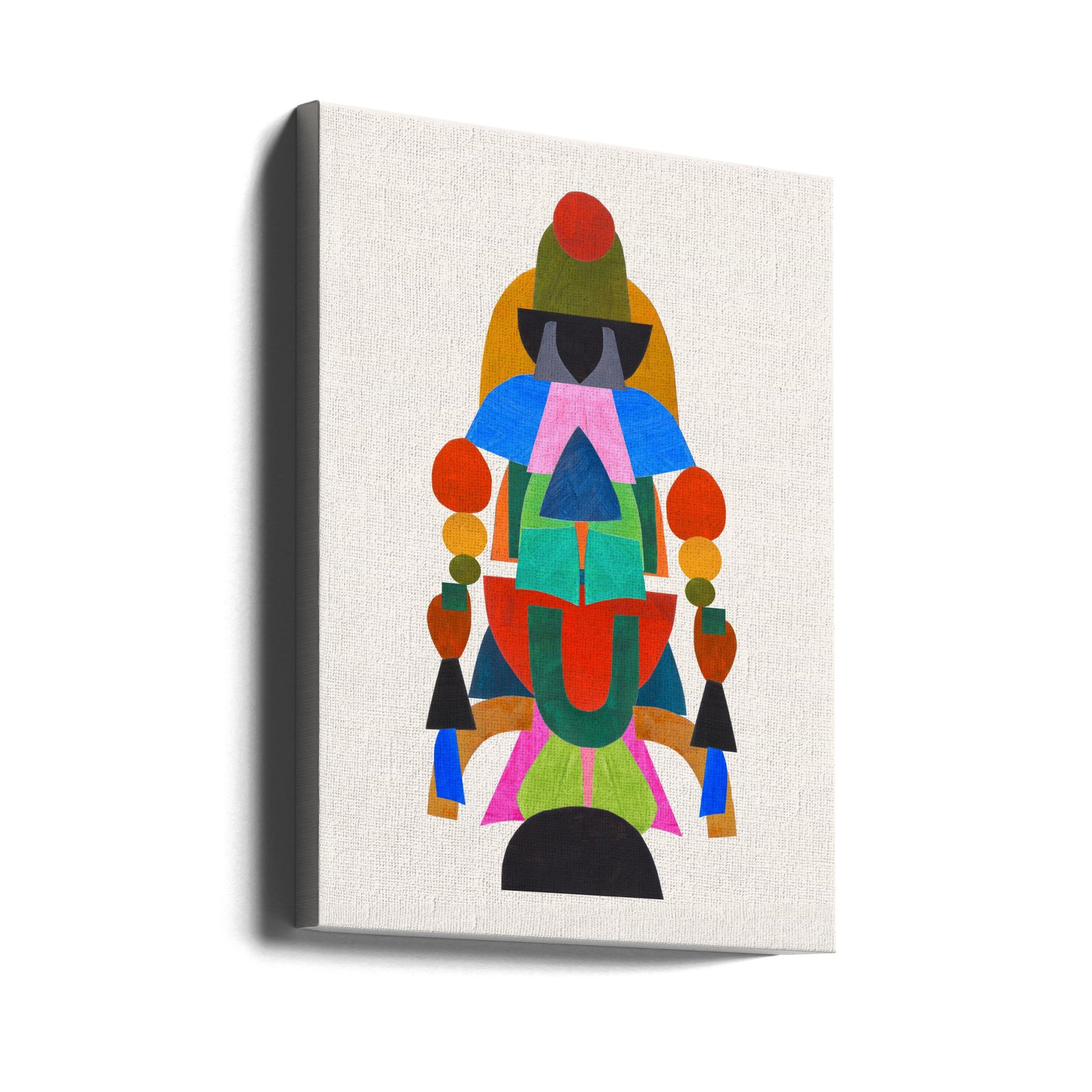 The Woven Man by Ejaaz Haniff | Colorful Abstract Pattern, Large Canvas Wall Art Print | Artsy Earth