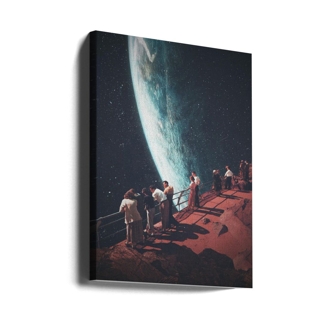 Missing the Ones We Left Behind by Frank Moth | Surreal Space Travel, Large Canvas Wall Art Print | Artsy Earth