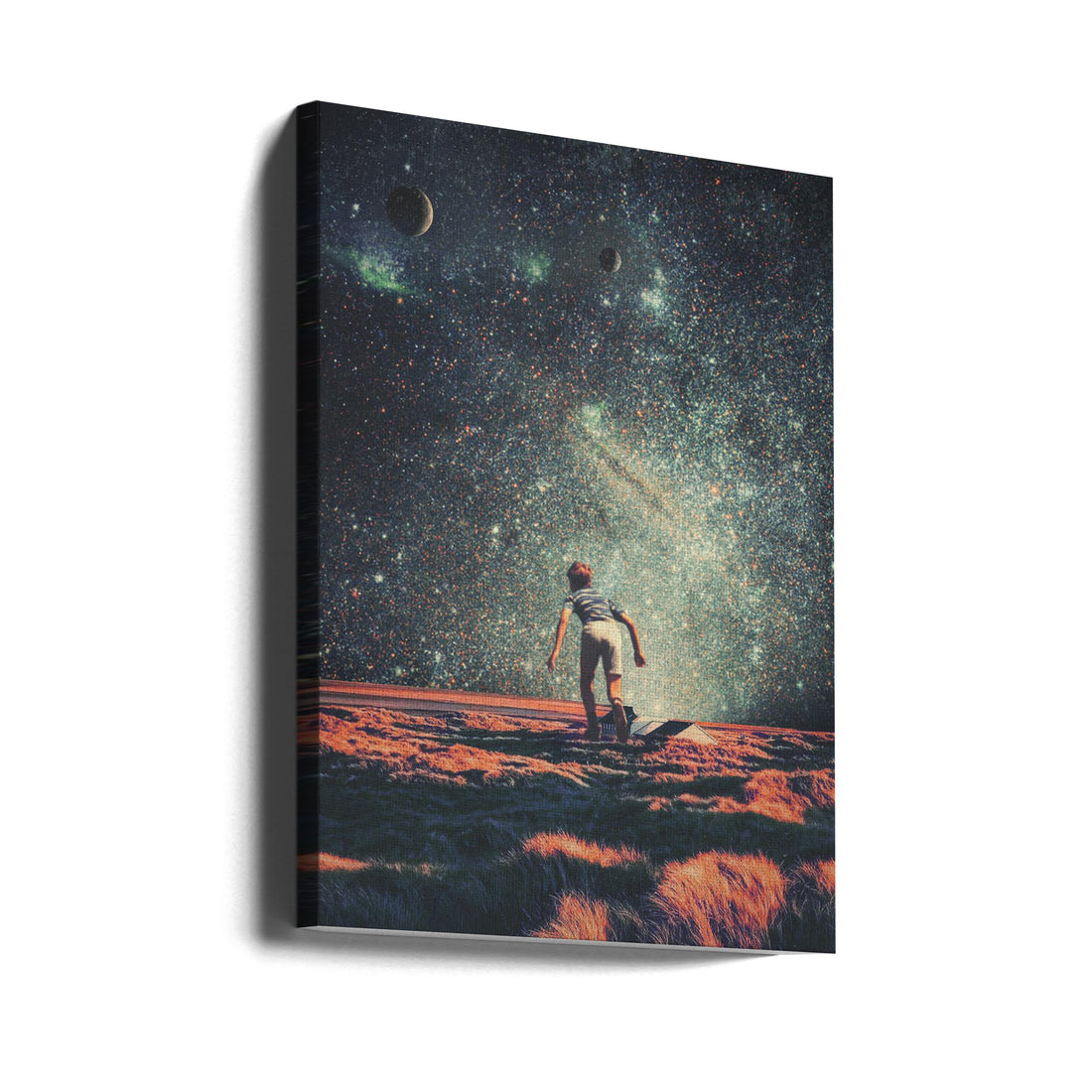 Nostalgia by Frank Moth | Retro Surreal Space, Large Canvas Wall Art Print | Artsy Earth