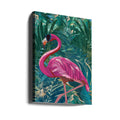 Flamingo in the Jungle by Sarah Manovski | Tropical Bird Nature, Large Canvas Wall Art Print | Artsy Earth