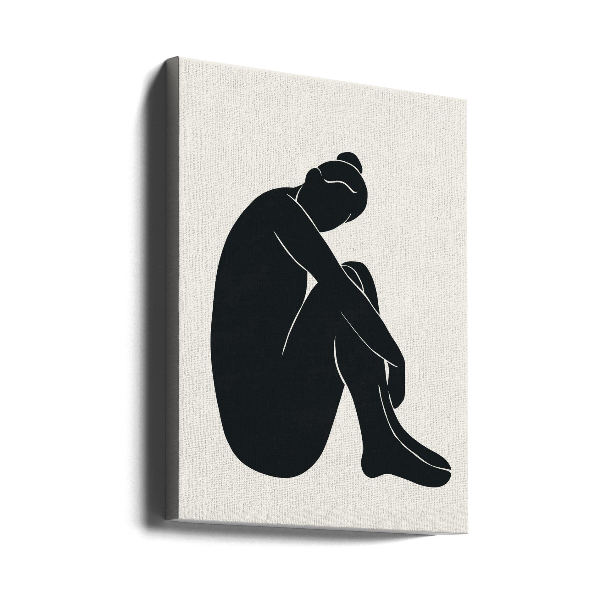 Henri Matisse Woman by Jay Stanley | Abstract Monochrome Illustration, Large Canvas Wall Art Print | Artsy Earth