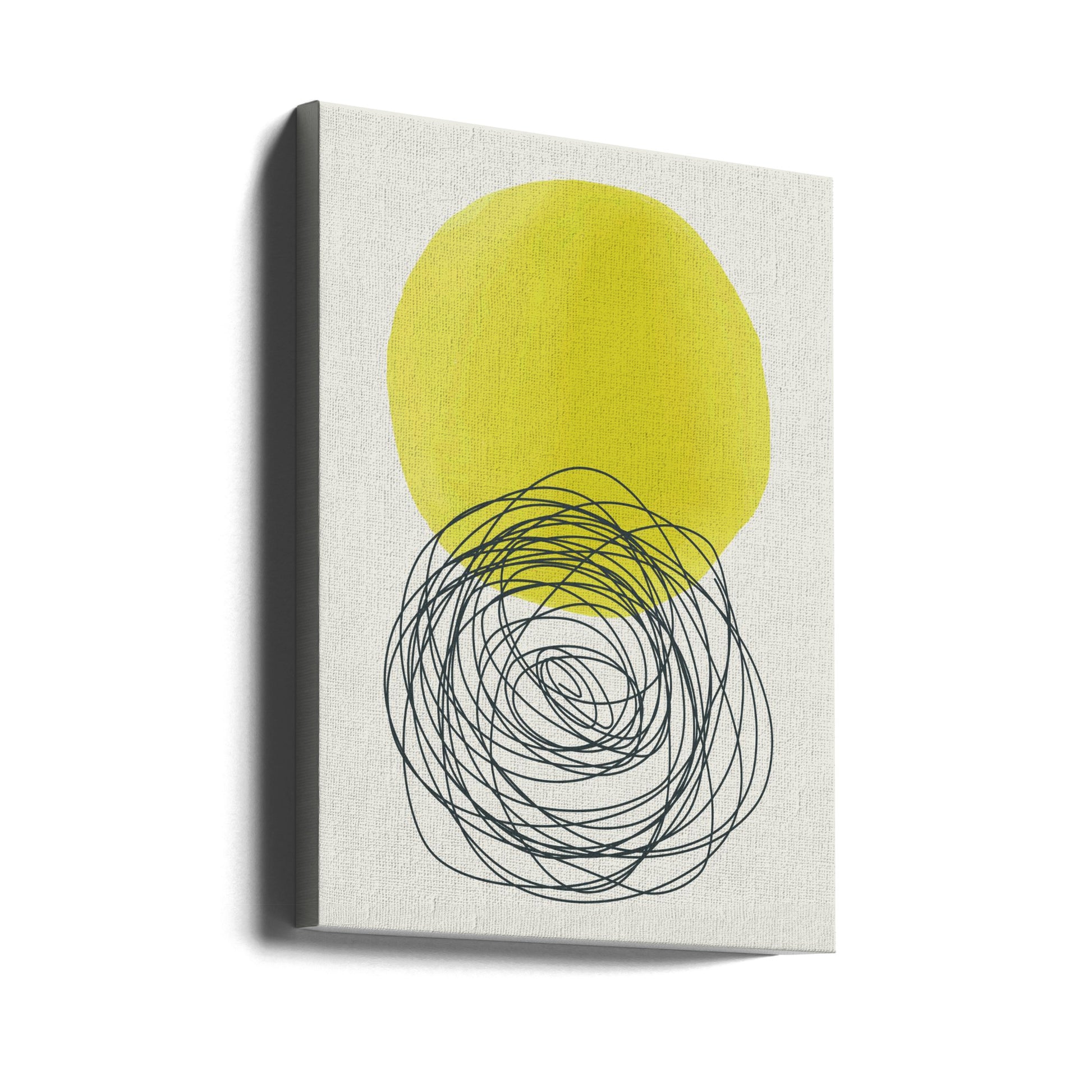 Yellow Watercolor Shapes by Jay Stanley | Abstract Geometric Pattern, Large Canvas Wall Art Print | Artsy Earth