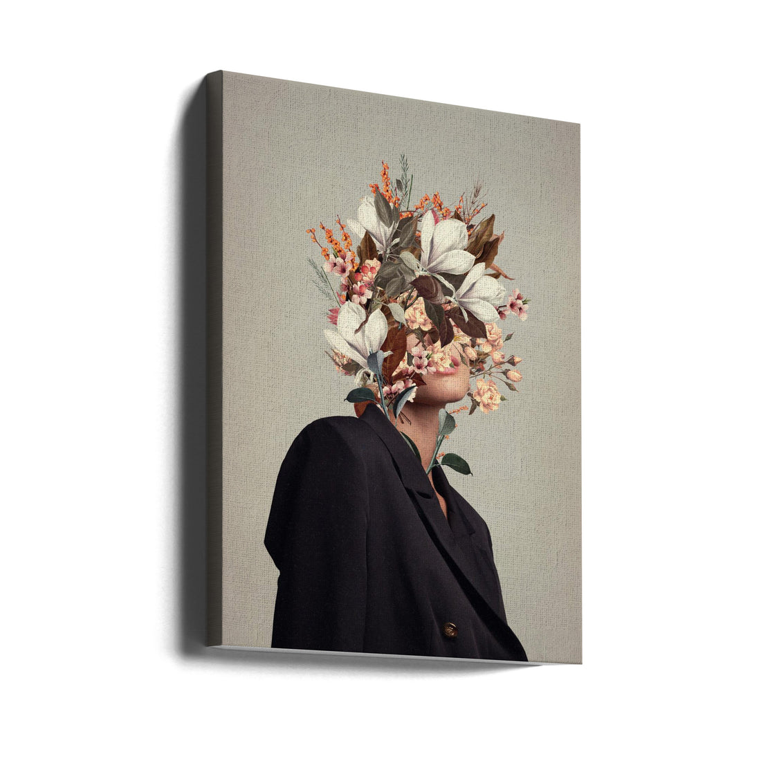 Infinite Moments Infinite Autumns by Frank Moth | Floral Portrait Collage, Large Canvas Wall Art Print | Artsy Earth