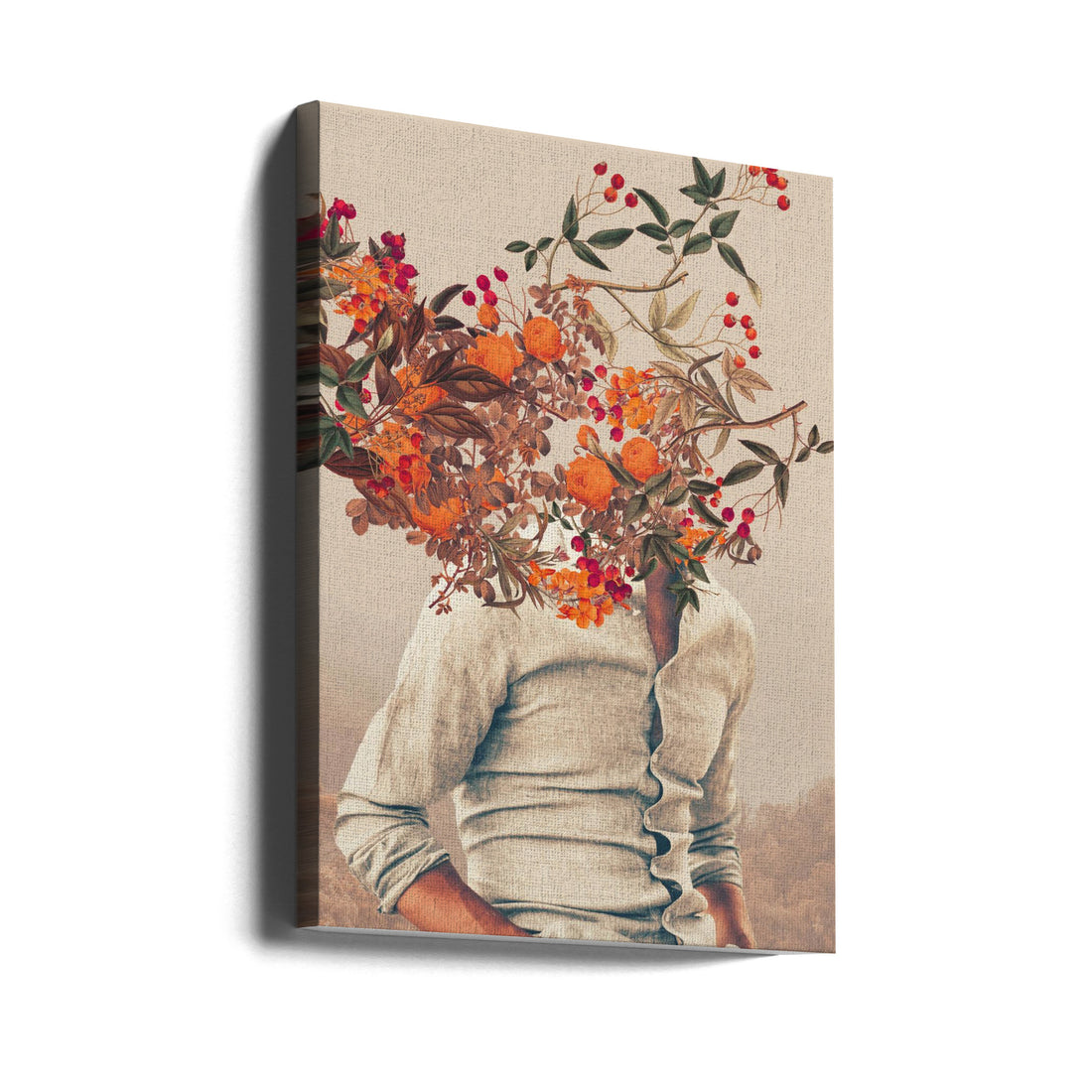 Roots Bright by Frank Moth | Surreal Floral Portrait, Large Canvas Wall Art Print | Artsy Earth