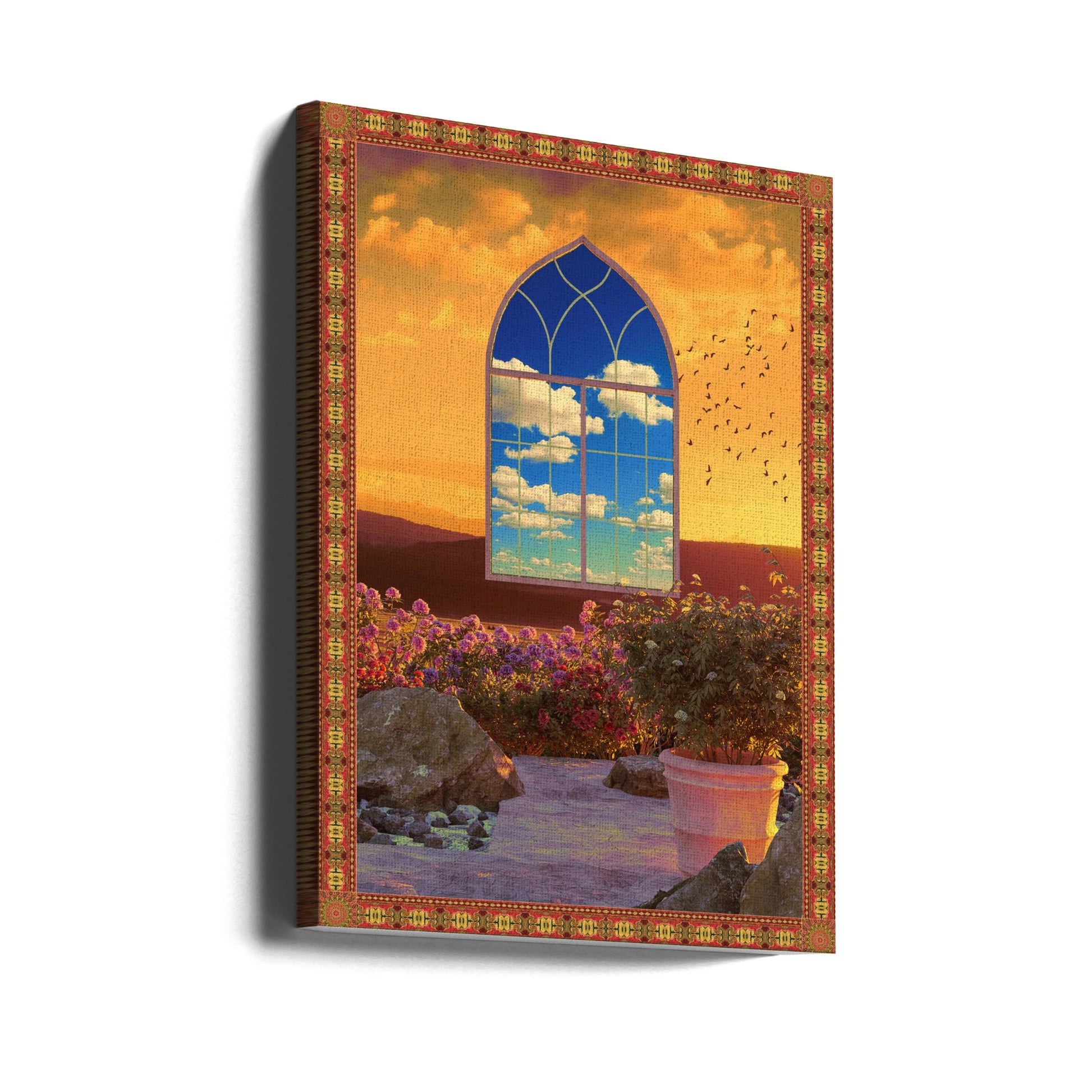 Floating Window by Cosmozach | Fantasy Window Architecture, Large Canvas Wall Art Print | Artsy Earth