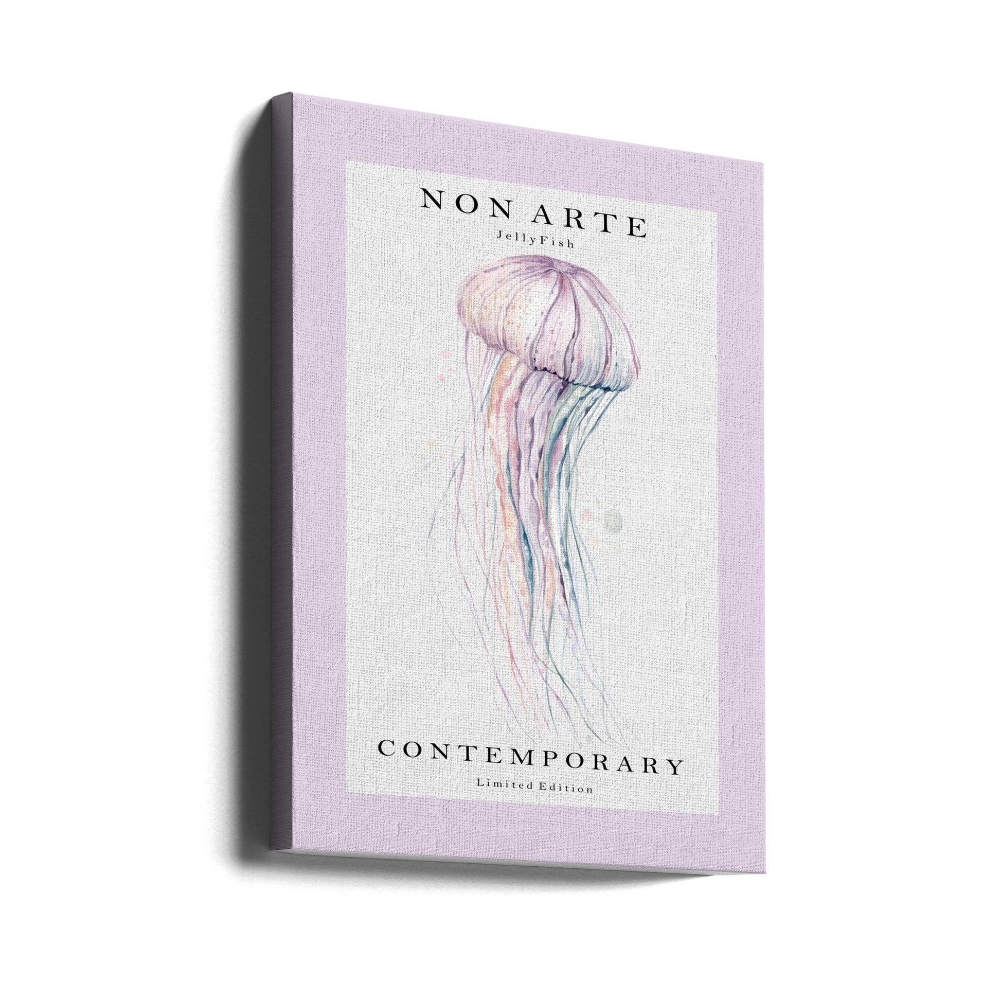 Non Arte Jellyfish by Rikke Løndager Boisen | Watercolor Ocean Animal, Large Canvas Wall Art Print | Artsy Earth