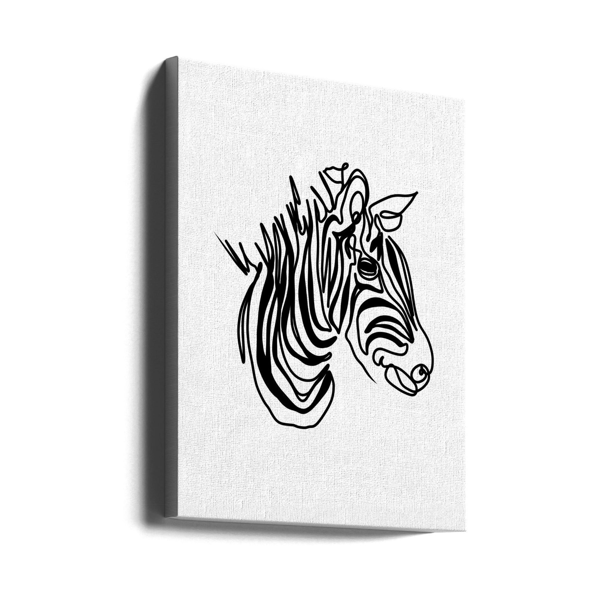 The Zebra by Hanna Lee Tidd | Minimalist Wildlife Art, Large Canvas Wall Art Print | Artsy Earth