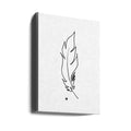 Touched By a Feather by Hanna Lee Tidd | Minimalist Line Art, Large Canvas Wall Art Print | Artsy Earth