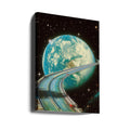 Highway Home by Taudalpoi | Retro Cosmic Road, Large Canvas Wall Art Print | Artsy Earth