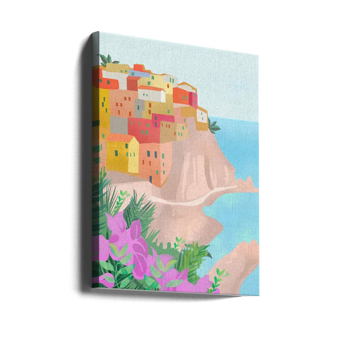 Cinque Terre by Petra Lizde | Italian Coastal Village, Large Canvas Wall Art Print | Artsy Earth