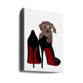 Dachshund Shoe by Sarah Manovski | Designer Pet Fashion, Large Canvas Wall Art Print | Artsy Earth