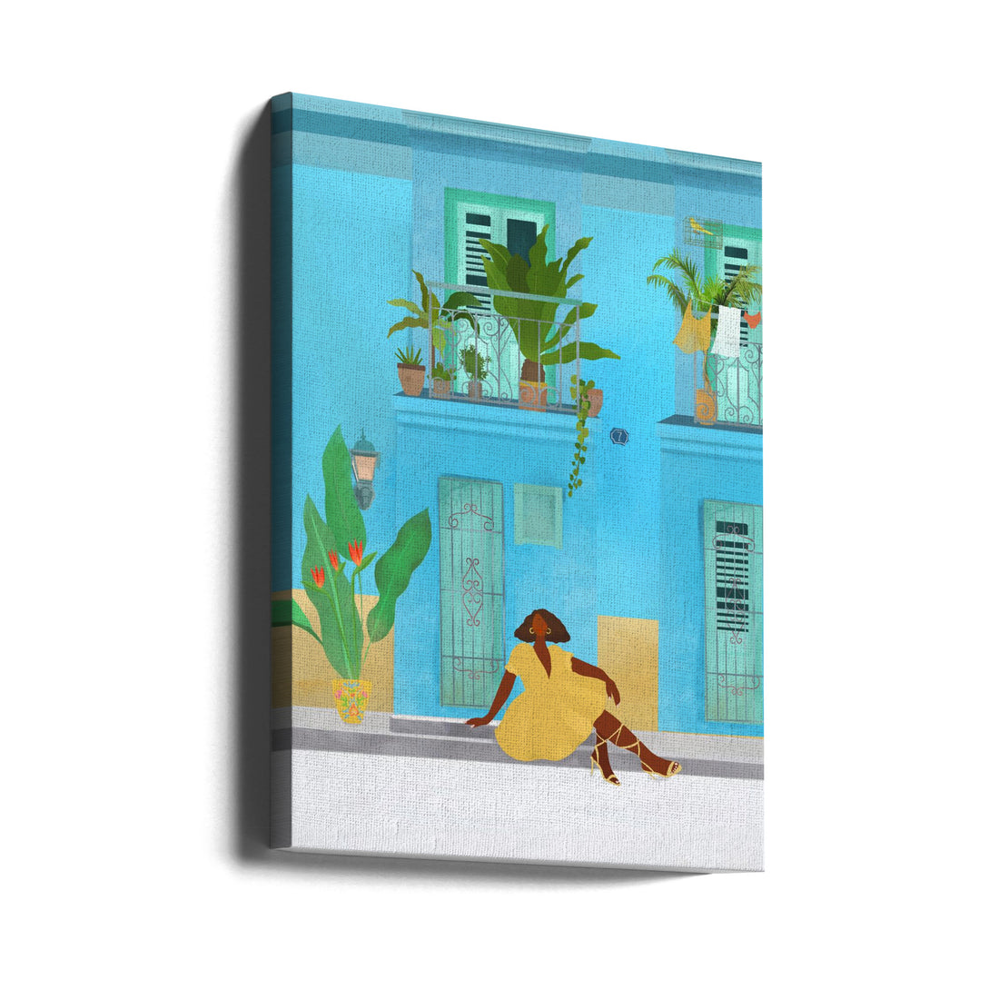 Havana Travel Poster by Petra Lizde | Cuban Urban Tourism, Large Canvas Wall Art Print | Artsy Earth