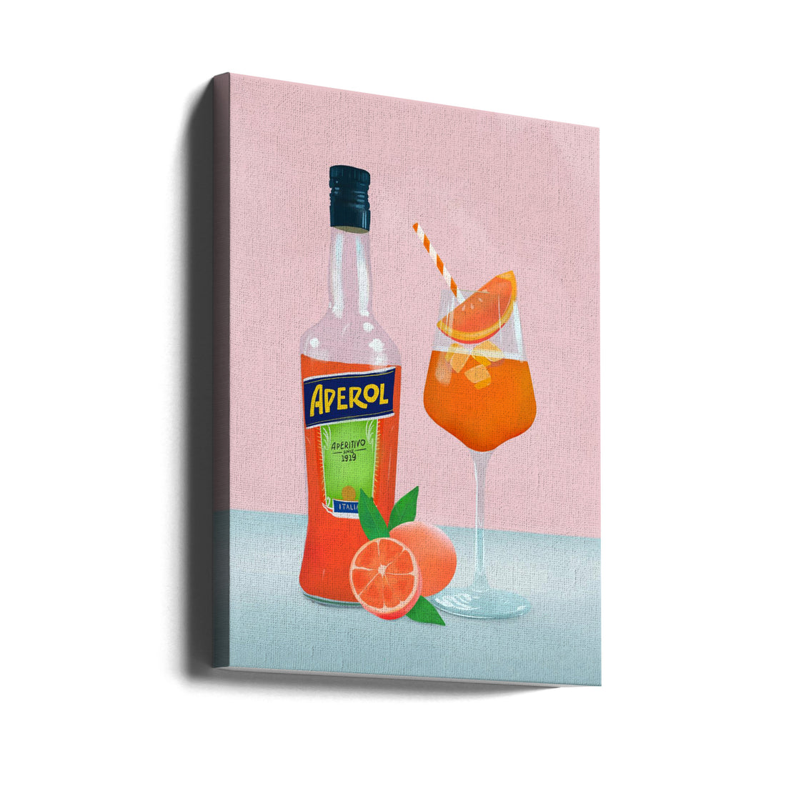 Aperol Spritz by Petra Lizde | Summer Cocktail Party, Large Canvas Wall Art Print | Artsy Earth