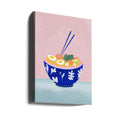 Ramen Bowl by Petra Lizde | Asian Food Illustration, Large Canvas Wall Art Print | Artsy Earth