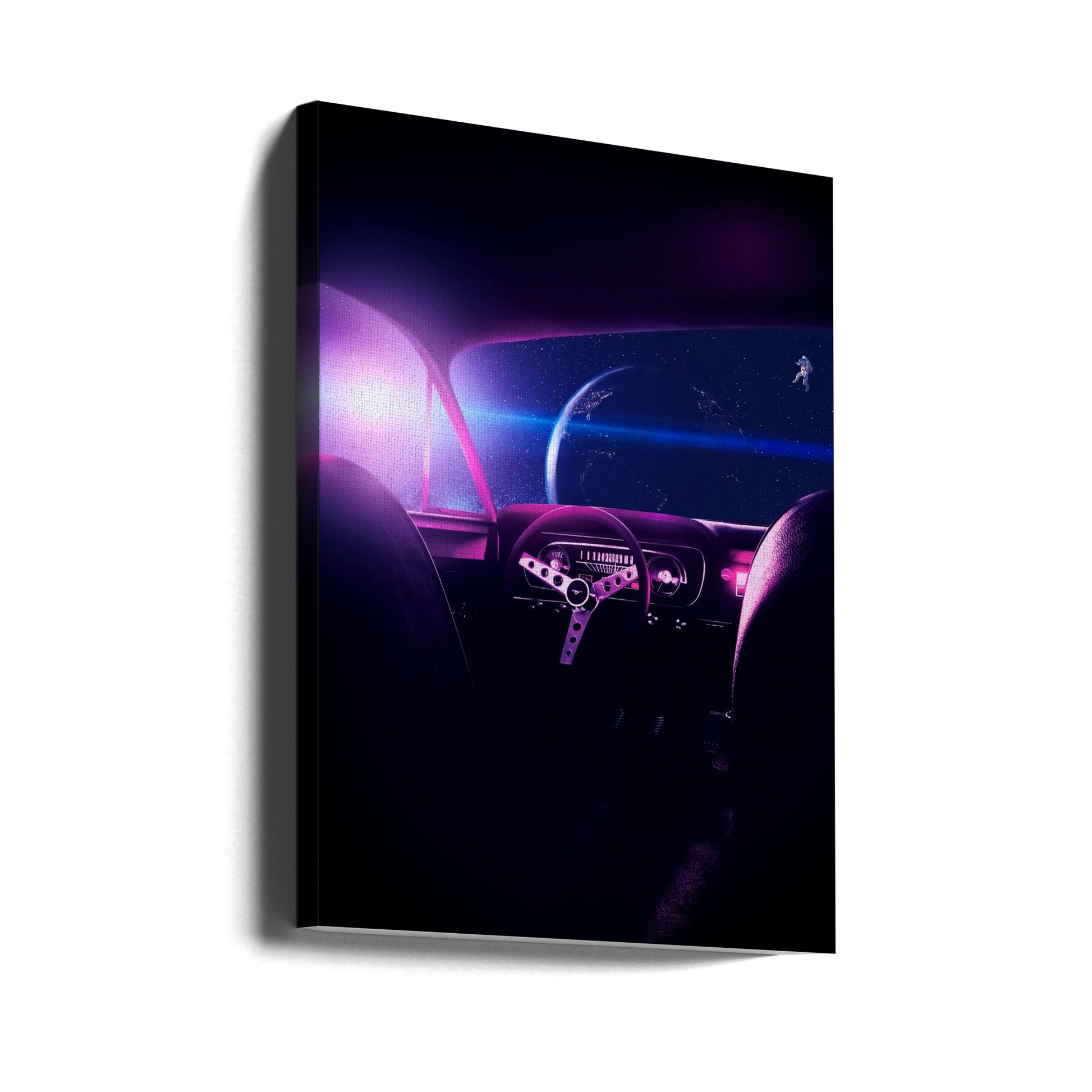 Abandoned by Ritvik Takkar | Lonely Astronaut Driving, Large Canvas Wall Art Print | Artsy Earth