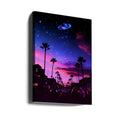 Aesthetic Night by Ritvik Takkar | Neon Urban Landscape, Large Canvas Wall Art Print | Artsy Earth