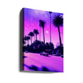 Aesthetic Cali Drive by Ritvik Takkar | Starry Night Cityscape, Large Canvas Wall Art Print | Artsy Earth