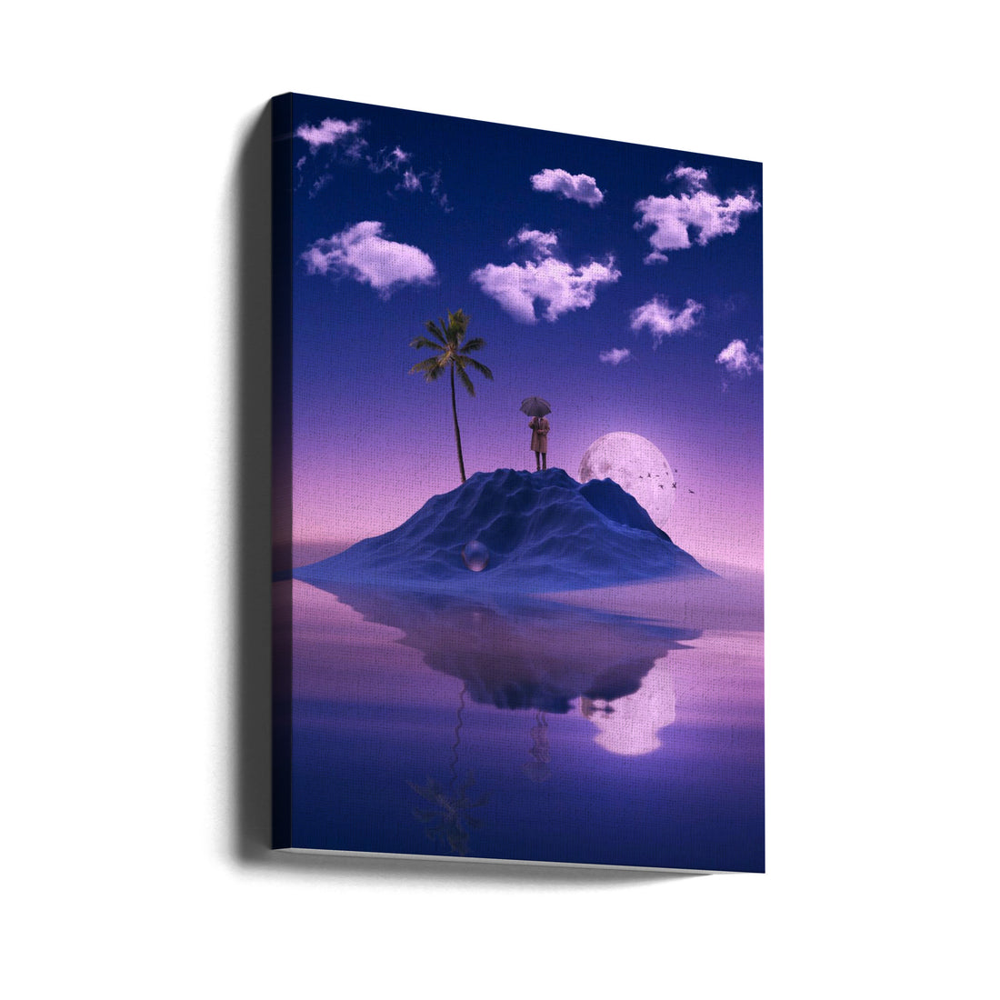 Mirroring by Ritvik Takkar | Tranquil Island Reflection, Large Canvas Wall Art Print | Artsy Earth