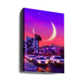 Neon Night Sky by Ritvik Takkar | Starry Night Cityscape, Large Canvas Wall Art Print | Artsy Earth