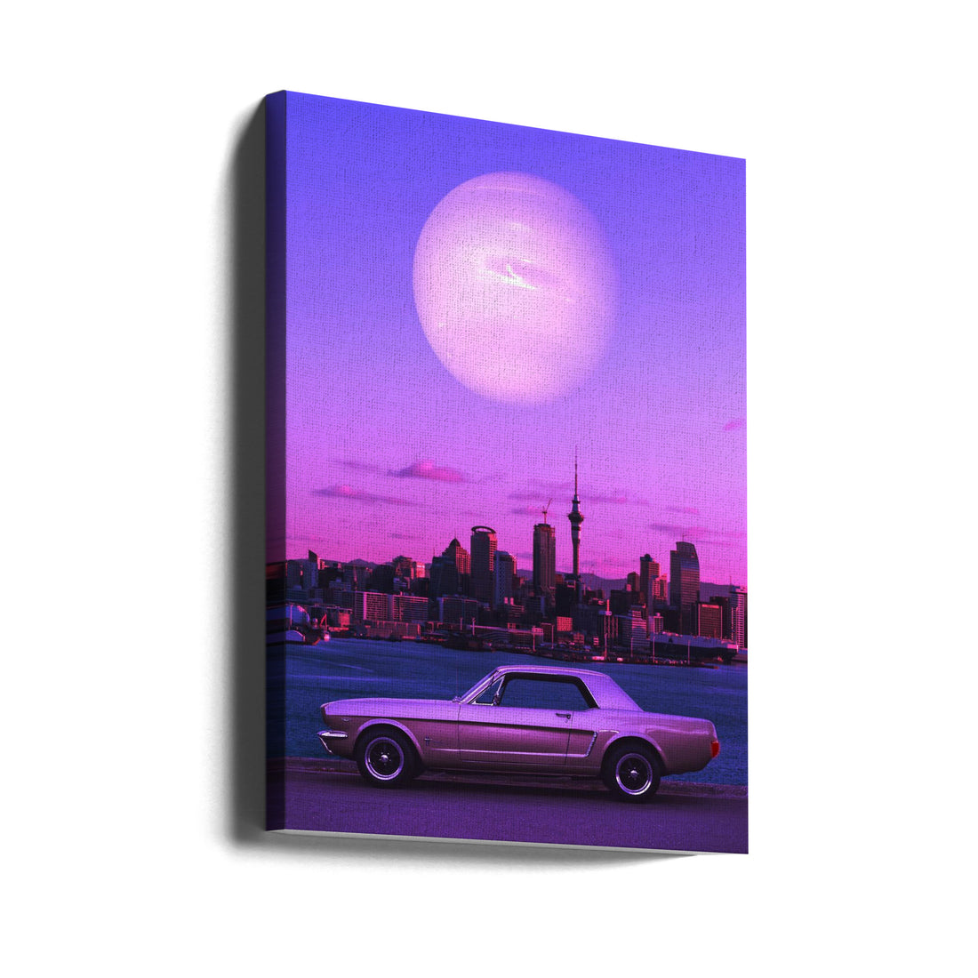 Serene Drive by Ritvik Takkar | Urban Night Drive, Large Canvas Wall Art Print | Artsy Earth