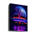 Space Cafe by Ritvik Takkar | Neon Starry Universe, Large Canvas Wall Art Print | Artsy Earth