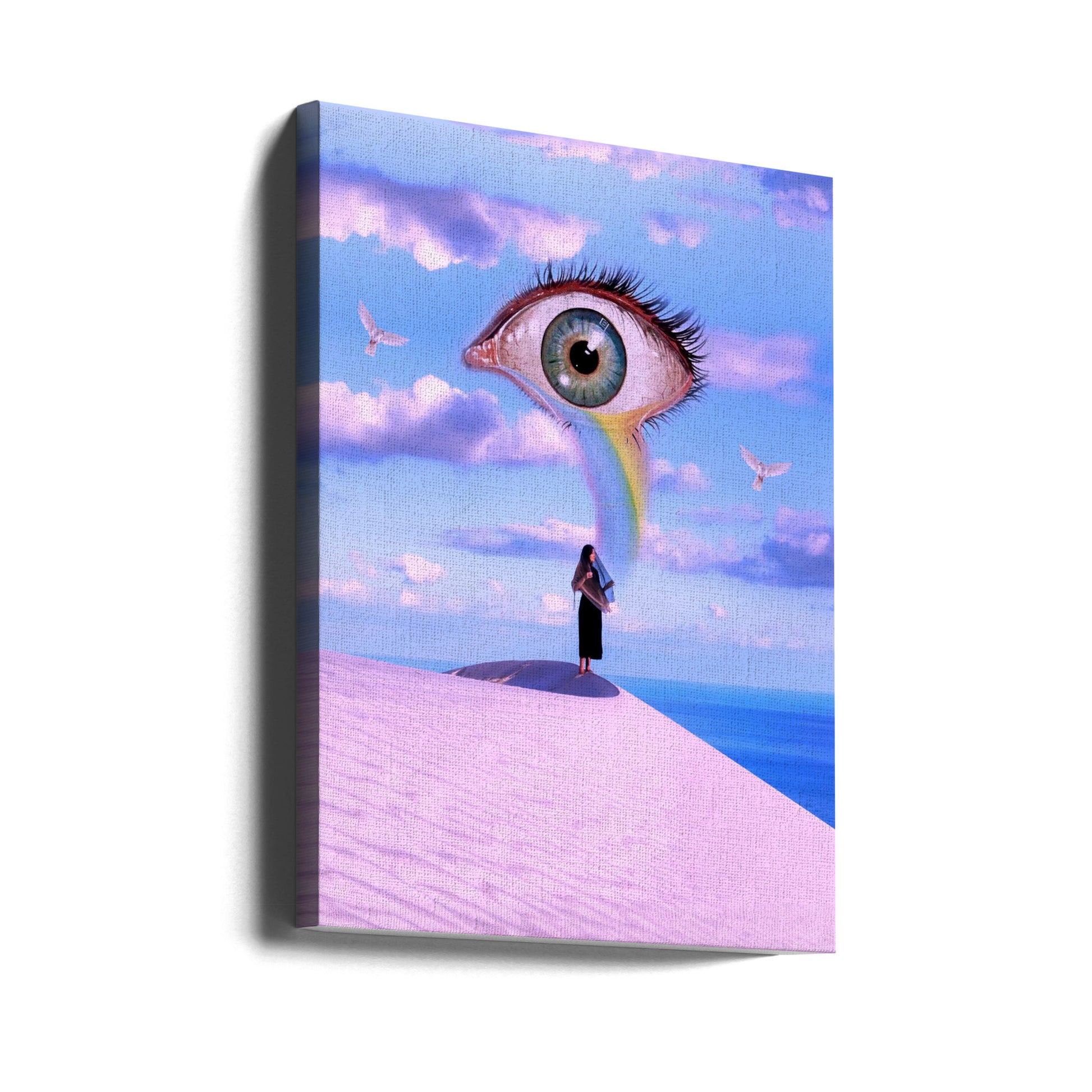 The Prophetess by Ritvik Takkar | Surreal Desert Woman, Large Canvas Wall Art Print | Artsy Earth