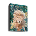 Lion Jungle by Sarah Manovski | Wild Tropical Wildlife, Large Canvas Wall Art Print | Artsy Earth