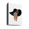 Cockapoo Sun Hat by Sarah Manovski | Stylish Pet Fashion, Large Canvas Wall Art Print | Artsy Earth