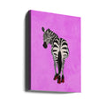 Zebra Shoes Pink by Sarah Manovski | Fashion Animal Portrait, Large Canvas Wall Art Print | Artsy Earth