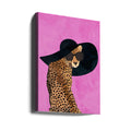 Cheetah Hat Pink by Sarah Manovski | Fashion Animal Portrait, Large Canvas Wall Art Print | Artsy Earth