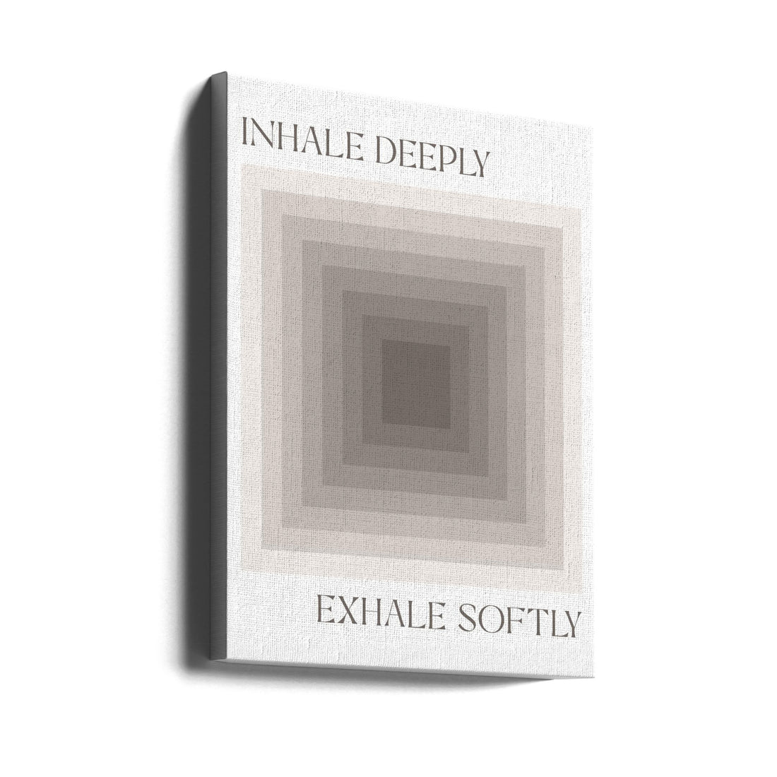 Inhale Deeply by Ksanakalpa | Mindful Inspirational Text, Large Canvas Wall Art Print | Artsy Earth