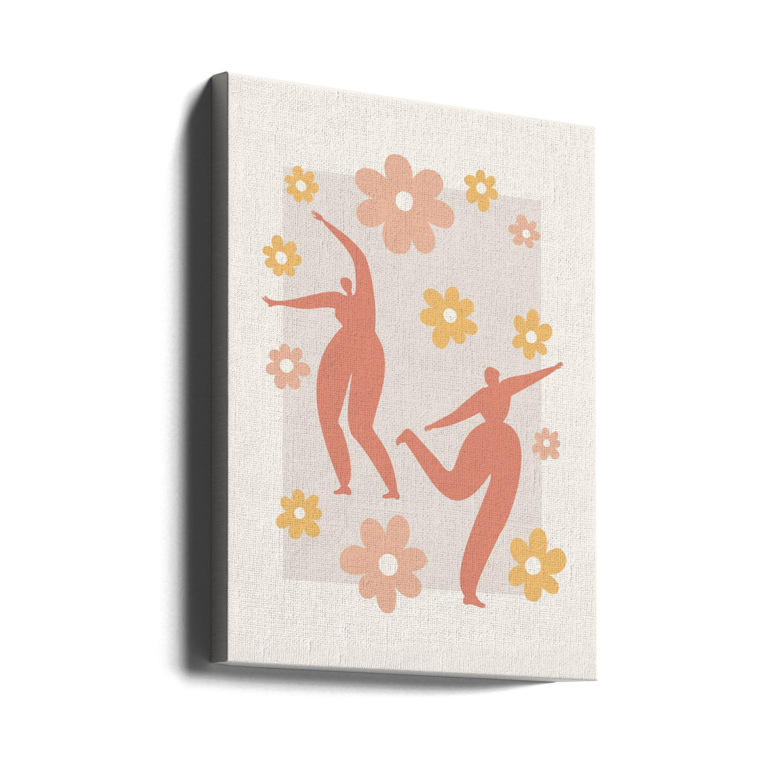 Dancers by Ksanakalpa | Floral Dance Silhouettes, Large Canvas Wall Art Print | Artsy Earth