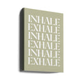 Inhale Exhale by Ksanakalpa | Mindful Inspirational Text, Large Canvas Wall Art Print | Artsy Earth