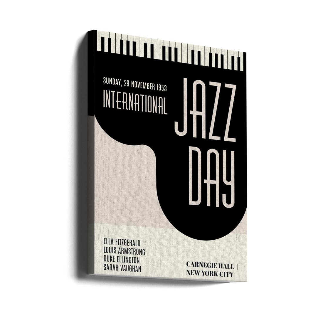 Jazzy Days by Kubistika | Jazz Concert Poster, Large Canvas Wall Art Print | Artsy Earth