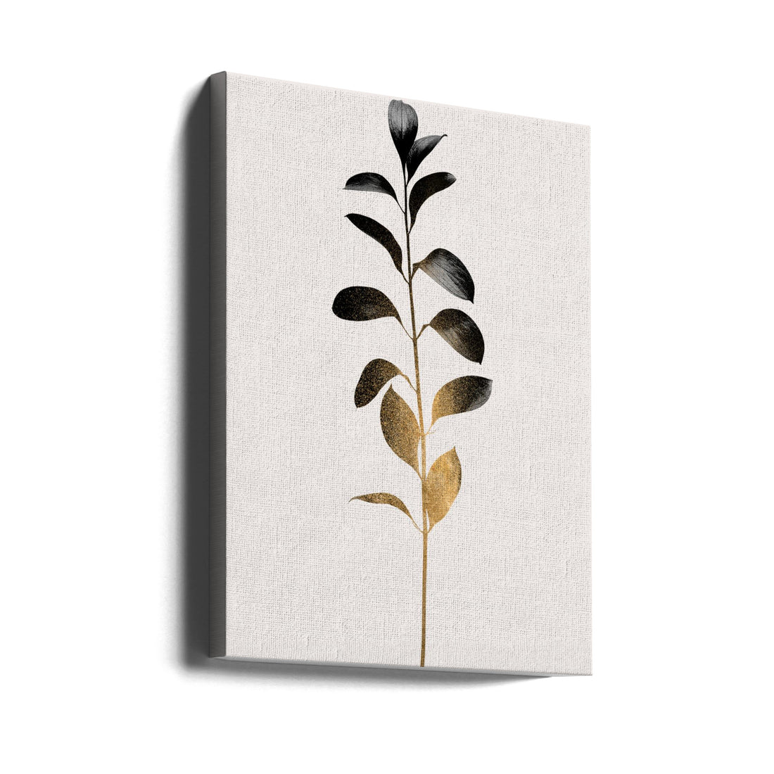 Monochromatica No.9 by Kubistika | Minimal Botanical Gold, Large Canvas Wall Art Print | Artsy Earth